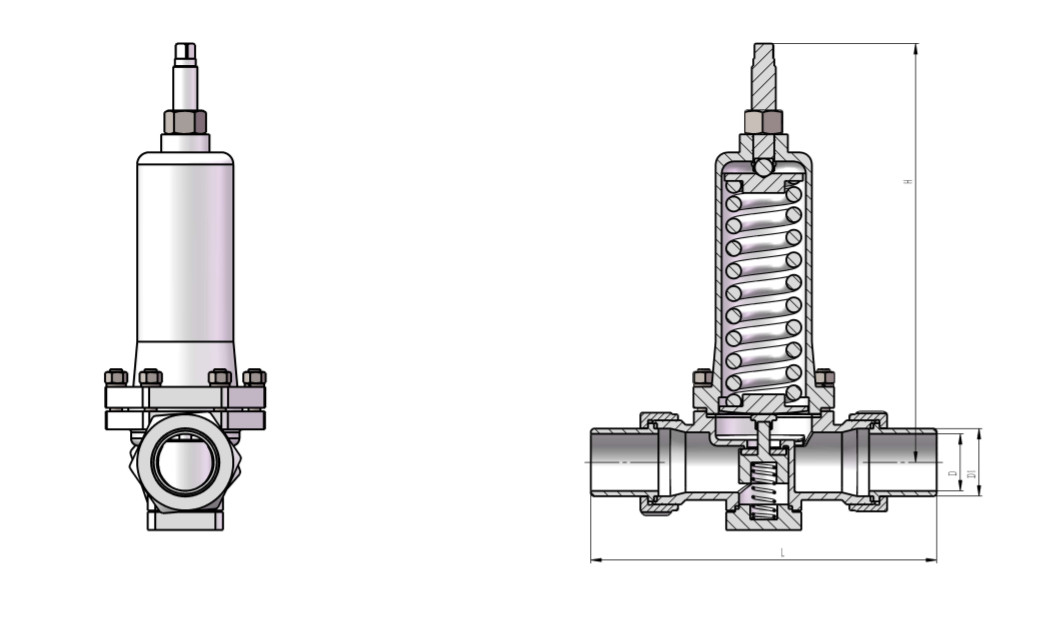 CF8/CF3 LNG/LOX/LN2/LAR এর জন্য ক্রায়োজেনিক ইকোনমিজার থ্রেড সংযোগের ধরন