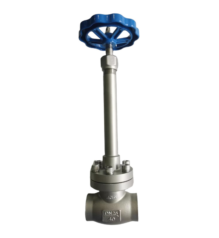 সুরক্ষা ক্রায়োজেনিক গ্লোব ভালভ -196 ~ + 80 °C LNG LOX LIN LAR LCO2 ট্যাঙ্কের জন্য