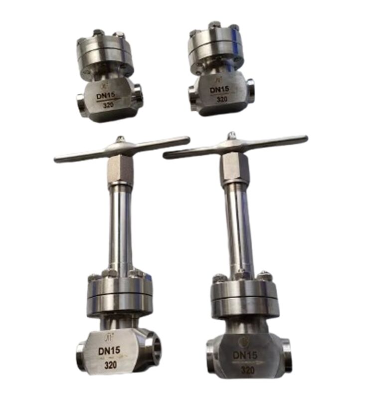 তাপমাত্রা পরিসীমা -196 থেকে + 80 °C এর জন্য 320 এমপিএ সর্বোচ্চ চাপের স্টেইনলেস স্টিল 304/316 এর সাথে ক্রায়োজেনিক চেক ভালভ